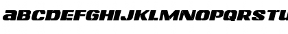 Download Left Hand Luke Expanded Italic Expanded Italic Font Lowercase Preview