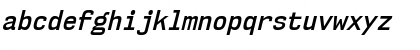 Download NK57 Monospace Semi-Condensed SemiBold Italic Font