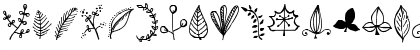 Download Tanaestel Doodle Leaves 01 Regular Font