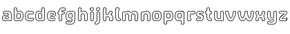 Download SHA Outline Regular Font Lowercase Preview
