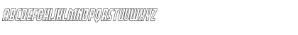 Download Peace & Houston Outline Italic Regular Font Lowercase Preview