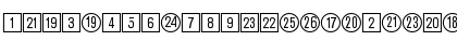 Download CircledNumbers DB Regular Font