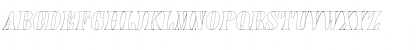 Download PageCapsOutline Italic Font Lowercase Preview