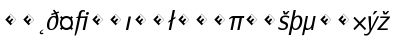 Download PageSans-LightItalicExpert Regular Font Lowercase Preview