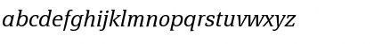 Download PageSerifTF-LightItalic Regular Font Lowercase Preview