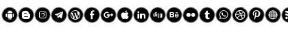 Download Icons Social Media 15 Regular Font
