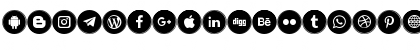 Download Icons Social Media 6 Regular Font
