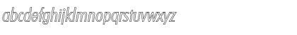 Download PeterBeckerCondOutline-Light Italic Font