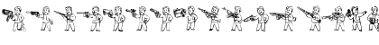 Download Pip Boy Weapons Dingbats Regular Font