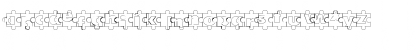Download Puzzle Pieces Outline Font