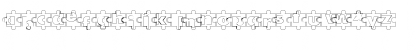 Download Puzzle Pieces Outlined Regular Font