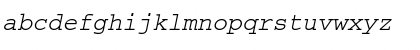 Download Courier Italic Font Lowercase Preview