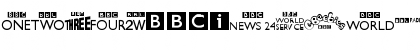 Download BBC TV Channel Logos Regular Font