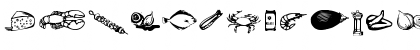 Download BBQ Dingbats Regular Font Lowercase Preview