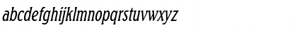 Download BeachThin Italic Font Lowercase Preview