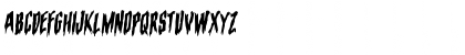 Download Eva Fangoria Warped Rotalic Italic Font Lowercase Preview
