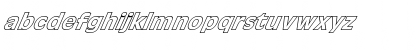 Download FZ BASIC 1 HOLLOW ITALIC Normal Font