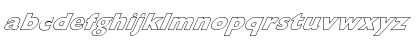 Download FZ BASIC 57 HOLLOW ITALIC Normal Font