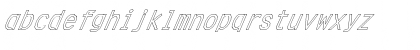 Download FZ DIGITAL 4 HOLLOW ITALIC Normal Font