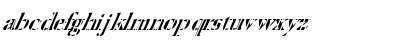 Download FZ ROMAN 24 STRIPED ITALIC Normal Font Lowercase Preview