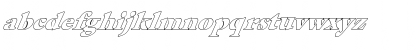 Download FZ ROMAN 26 HOLLOW ITALIC Normal Font