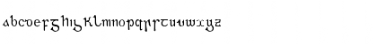 Download Gaeilge Regular Font Lowercase Preview