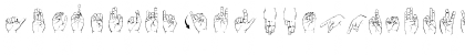 Download Langage des signes Regular Font