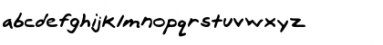 LEHN100 Regular Font Lowercase Preview
