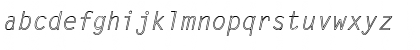LetterGothic-Italic Hollow Regular Font Lowercase Preview LetterGothic-Italic Hollow Regular Font Lowercase Preview