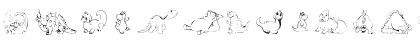 Download 101! Cute DinoZ Regular Font