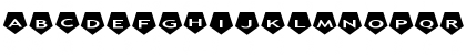 Download AlphaShapes pentagons 2 Normal Font