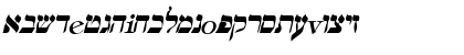 Download Hebrew Italic Font