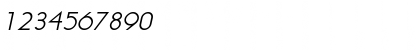 Download Lithe Italic Font Numeric Preview