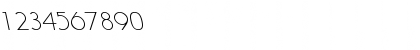 LitheLeftyLight Regular Font Numeric Preview LitheLeftyLight Regular Font Numeric Preview