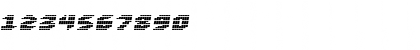 Download Loud noise Skew Regular Font Numeric Preview