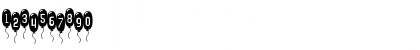 Download SF Balloons Thin Regular Font Numeric Preview