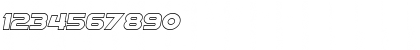 Download SF Distant Galaxy AltOutline Italic Font Numeric Preview