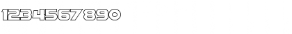 Download SF Distant Galaxy Outline Regular Font Numeric Preview