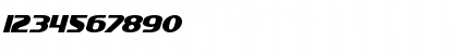 Download SF Intellivised Bold Italic Font Numeric Preview