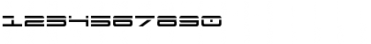 Download 911 Porscha Laser Regular Font Numeric Preview