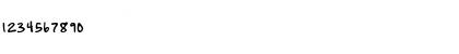 Download Ambition & Ink Regular Font Numeric Preview