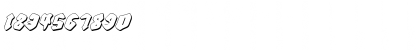 Download Bierg䲴en Shadow Italic Shadow Italic Font Numeric Preview