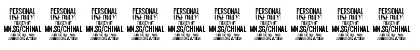 Download Chinal Bold PERSONAL USE ONLY Regular Font