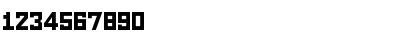 LECO 2014 Regular Font Numeric Preview