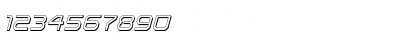 Download Light Brigade 3D Italic Italic Font Numeric Preview