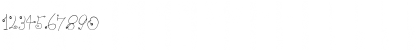 Download Romer#1 Regular Font Numeric Preview