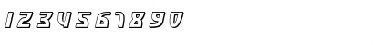 Download SF Retroesque Shaded Oblique Font Numeric Preview