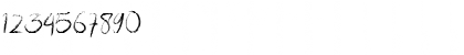 Download Lousiana Brush Regular Font Numeric Preview