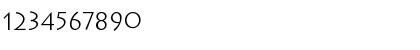 Download LithographLight Regular Font Numeric Preview