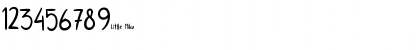 Download Little Miku Regular Font Numeric Preview